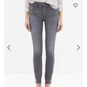 Madewell High Riser Skinny Jeans Light Grey Denim Causal Coastal Womens …